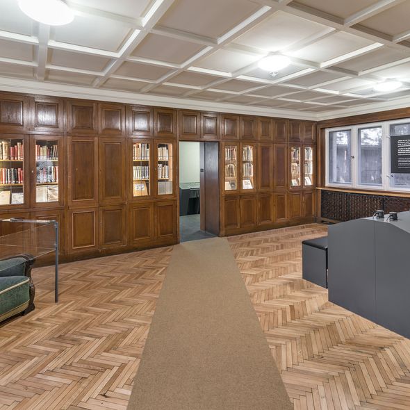 Ehemaliges Dienstzimmer des Kommandanten, 2018 (Foto: Friedhelm Hoffmann) Ehemaliges Dienstzimmer des Kommandanten, 2018 (Foto: Friedhelm Hoffmann)